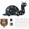 Vdaxvme Set di formazione per saldatura PCB compatto 48x29.5mm | Scheda PCB 48x29.5mm con slot di alimentazione CR1220, 7 LED verdi per bordo di addestramento per saldatura pratico