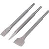 HERCHR Set di scalpelli SDS Plus, 3 pezzi martello rotante in acciaio al carbonio (SDS PLUS (gambo tondo))