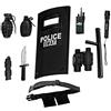 Dress Up America Set Gioco Di Ruolo Polizia SWAT Per Bambini - Kit Accessori Forze Dell'ordine Con Scudo, Manganello, Binocolo, Torcia E Cintura Regolabile