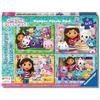 Ravensburger - Puzzles Gabby's Dollhouse 4 Pack | Puzzle Bambini 4 Anni In Su | Regalo Bambina 4 Anni Femmina E Uomo In Su 42 Pezzi | Puzzle Bambini 36 X 26 Cm | Puzzles Ravensburger