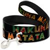 Buckle-Down Buckle Down Disney dl-wdy112 Hakuna Matata Nero/Lion King Scenes guinzaglio del Cane