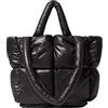 MadGrandeur Puffer Tote Bag Donna Lucido Trapuntato Puffy Tote Bag Down Imbottito Borsa a Spalla Carina Borsa Estetica