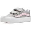 Vans Old Skool V CRW85T1 Gray Grigio Scarpe Bambino Sneakers Strappi