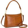 Kattee Borsa a tracolla in pelle da donna, piccola borsa a mano | Piccola borsa a tracolla, 2 cinghie staccabili, 6 slot per schede, hardware dorato. Ideale per gite informali, lavoro