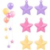 Xecamuvila Pesi per Palloncini Elio, Set da 6 Stella Costruzione Cava | All'interno possono essere conservati pesi o regali. Ideale per decorazioni festive con tenuta sicura.