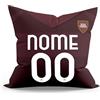 Generico Cuscino Personalizzato idea regalo Tifoso Interista milanista napoletano Personalizzato con Nome e Numero realizzato in poliestere misura 40x40CM SFODERABILE (Tifoso Torino, Grafica Maglia 40x40)