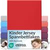 etérea Himmlische Qualität etérea Jersey lenzuolo con angoli 80x160-80x180 cm Rosso Epaisseur 15-20 cm - 100% Cotone - Oekotex materasso Letto copripiumino - lenzuola 80x160cm - 80x180cm Red