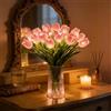 Generic Luce Romantica Tulipano Radiante, 15Pz Tulipani Scintillanti a Led per Albero che Non Sbiadiscono, Lampada Notturna a Forma di Fiore per Ambiente, per Decorazione Comodino da Camera da Letto e Regalo