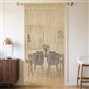 Alaoo Tende 100x200cmStringa Tende Brillantini Frangia Pannello, Champagne | Tenda Decorativa a Fili con Perle, Tenda Divisoria Interna, Adatto per Porte, Ingressi, Finestre e Decorazioni per la Casa