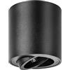 YindaLux Faretti Led Soffitto Nero - Ø 80 * 84mm Ruotabile a 30° - Faretti da Soffitto con GU10 / LED - Faretti Soffitto in Alluminio - Finitura Opaca - Senza Lampadina