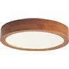 Schindora Plafoniera A LED In Legno, 21 W, Colore Bianco Neutro, 4500 K,1600 Lm, Ø30 Cm Luce Rotonda In Legno, Per Salotto, Cucina, Sala Da Pranzo, Corridoio, Casa, Ufficio, Camera Dei Bambini