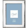 Albalù Cornice Portafoto in Argento Martellato da Tavolo con Retro in Legno Formato Foto 13x18 cm - Idea Regalo Anniversario Matrimonio Nozze d'Oro e Argento Made in Italy