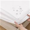 OFFCUP TPU Coprimaterasso, 90*200 CM Bianco, Proteggi Materasso Traspirante | Copertura Completa Con Strato Di Plastica Impermeabile, Altezza Materasso Fino a 30 CM