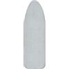 LUKDUNG Copriasse da stiro in cotone, con elastico per stazione di stiratura a vapore, adatto per tavoli da stiro 110-115 cm x 30-35 cm, argento