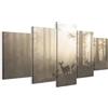 LUMASOUL Quadri Moderni 5 Pezzi su Tela 200x100 cm | 5 parti, composizione decorativa da parete per soggiorno, camera da letto e ufficio