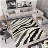 TAPISO Qmega Tappeto Soggiorno Pelo Corto Design Moderno Motivo Astratto Geometrico Onde tonalità Grigio Nero Salotto Sala Camera Cameretta Ufficio Oeko-Tex 160 x 220 cm