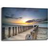 Printerland Quadri Moderni PAESAGGIO MARE Quadro moderno da Parete XXL grande Stampa su tela Canvas Decorazione Murale muro Soggiorno Arredo Camera da letto Cucina (3, 70x100 cm, Canvas intelaiato)