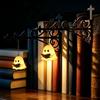 GOUYENG Lampadario per Libreria,2 Pezzi Lampada da Libreria per Biblioteca | Lanterna per Biblioteca,Illuminazione Decorativa per Scaffale,Mini Fermalibri Decorativo,per Studio,Libreria