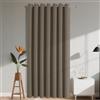 Joydeco Tende Oscurante per Interni 1 Pezzi L 140 x A 180 CM, Tenda Porta Termiche Isolante con Occhielli per Soggiorno e Camera da Letto Moderne, Cachi