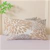 Miuyunya Set di 2 Federe Cuscini Divano Velluto 50x30 Gris Copricuscini Morbido Fodera per Cuscino Autunno Beige Dalia Fiore Moderno Decorazione Copricuscino per Soggiorno Camera Balcone