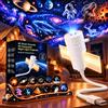 GGHOMR Proiettore Stelle Soffitto, Upgrade 2 in 1 Hd Smart LED Proiettore Stelle | [Classe di efficienza energetica G]12 Film USB Stella Proiettore Bambini Adulti Camera da Letto Soffitto Parete Camera Auto