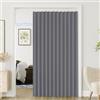 TYYUETY Tenda divisoria Interna Pieghevole, Oscurante e termoisolante, Adatta a soggiorni, cucine e camere da Letto.-Gray- W160xH240cm