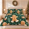 PETTI Artigiani Italiani - Trapunta Invernale di Natale Matrimoniale, Piumone Natalizio, Double Face Tinta Unita e Stampa Digitale, 300 gr/m², Made in Italy - Ginger