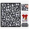 HiGropcore Coperta da Colorare con Pennarelli,150 x 125 cm,DIY Set con 24 Pennarelli | Pennarelli per Colorare Adulti e Bambino,Lavabile,Regalo personalizzato per feste, Natale, compleanno