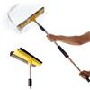Avilia Lavavetri Telescopico 24 cm, Vetri e Finestre | Asta Estensibile 79-120 cm, Tergivetro 2 in 1, Spugna Assorbente, Facile da Usare, Ideale per Pulizia Senza Aloni