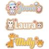 YBDLLE Targa Nome Personalizzata in Legno, Scritta per Porta e da Parete | Nome e testo personalizzabili, Diversi caratteri, colori e misure, Design leggero in legno, Decorazione per porta e parete