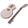 Nessuna marca Kit chitarra elettrica non finito stile LP fai da te corpo in mogano collo pa...