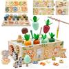 Almaxi Giochi Montessori 1 2 3 Anni 9 in 1 Giochi di Legno per Bambini 1 Anno