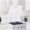 GBCDSWBR Cappa aspirante da 60 cm, in acciaio e vetro temperato, per | Design obliquo, 3 livelli di potenza, facile utilizzo con pulsanti, luce LED
