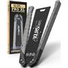 KLRStec PRO XL Sega Giapponese Pieghevole 2.0 - Ryoba 240mm Sega per Legno | Pieghevole senza bloccaggio, lama Ryoba 18/7 TPI acciaio SK05, lama intercambiabile, manico TPU antiscivolo, 30 cm chiusa