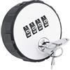 DEWIN Serratura con Codice,Serratura a Combinazione Armadio a Camma con Combinazione di Codici in Lega di Zinco Digitale Comoda Serratura di Sicurezza con Password con Chiavi (26 mm)