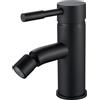 F-DEEN Rubinetto Bagno Lavabo, Miscelatore Bidet Bagno Monocomando, Bidè per Lavabo, Rubinetto Bidet Nero in ottone