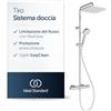 Ideal Standard Tiro sistema doccia con termostato - Cromo | Set doccetta con termostatico, doccetta con due tipi di getto, controllo mirato del flusso, A8575AA