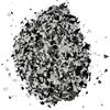 WO-WE Scaglie Pezzetti Graniglia Rivestimento per Pavimenti di Resina Epossidica W750 Nero-Bianco-Grigio - 1kg