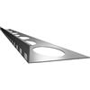 Renoplast® SZ15 Profilo paragradino in alluminio per pavimenti in resina | 200 cm Alu | Angolo paragradino | Profilo gradino Alu | Guida per piastrelle | Angolo combinato