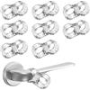 GUTE LINES Paracolpi per Porta, Anelli Maniglia Fermaporte in Gomma Trasparente, Protezione per Porte e Finestre (24 PCS - 2ANELLO)