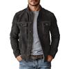 Oanviso Giacca da Uomo Trucker Giubbotto Cowboy Vintage | Biker Jacket,Fashion,Western,Button Down,Moto Giacca,Taglia Grande,Maniche Lunghe,Moda,Streetwear,Retro,Primavera,Autunno
