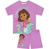 DORA Pigiama Bambina, Set Pigiami Ragazza Manica Corta, Pigiama Bambino Estate