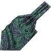 Beaface Men's Cravats Self Tie, Cravat Ties for Men Paisley Floral Jacquard Woven Ascot Tie Wedding Business Party Casual