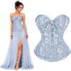 SilverChry Corsetto per Donne, Corsetto Stringivita, Bustino Donna Elegante, Bustier Donna Corpetto Top, Corsetti Bustino Vintage Gotico