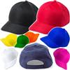 Generico Stock di 3/5/10/20/30/50/100 Pezzi Cappellini a 5 Pannelli Visiera Baseball da Uomo Donna Bambino Cappello Berretto gita Grest Centri Estivi Scuola Camping Recite Bimbi Cappellino