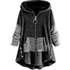 Cocila Giacca Della Maglione di in pizzo con cardigan lungo da mare largo da donna casual per le donne squisito con basso Piumino 100 G Felpa Imbottita Donna Con Cappuccio