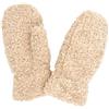 styleBREAKER Muffole donna in pile effetto teddy | Guanti senza dita, vestibilità elastica per circonferenza mano 16-21 cm, lunghezza 25 cm, pollice 9 cm.