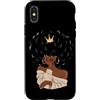 African American Black History Month Afr Custodia per iPhone X/XS Ragazza afroamericana Corona Donne Nere Melanina Regina