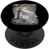 Faro Infestato Costa Gotica Halloween The Lighthouse Keeps Watch Faro Gotico Halloween PopSockets PopGrip Adesivo