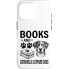 Funny Catahoula Leopard Dog And Book Des Custodia per iPhone 16 Pro Libri E Catahoula Leopard Dogs Divertente Catahoula Leopard Dog